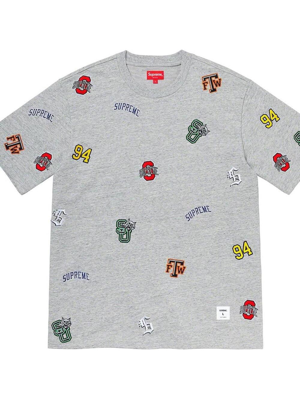 Supreme University S/S Top Heather Grey M SS20 NWT